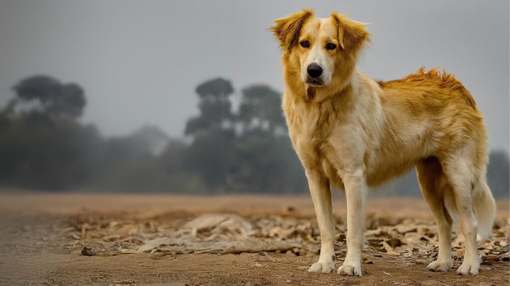 Desi Kutta and Golden Retriever mix